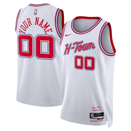 Maillot Homme Houston Rockets Personnalisable 2023-24 Nike City Edition Blanc Swingman Maillot Homme Houston Rockets Personnalisable 2023-24 Nike City Edition Blanc Swingman
